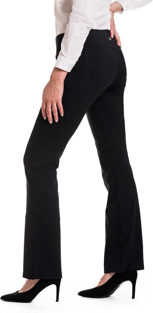 ,5 Pockets,27"/29"/31"/33"/35"/37" Women'S Bootcut Yoga Dress Pants Workout Pants Commute Work